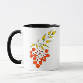 Taza Rama de viburnum al estilo ucraniano. Ucrania