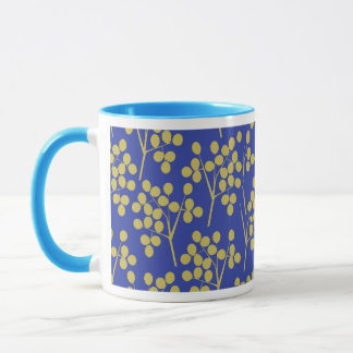 Taza Rama y hojas
