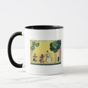 Taza Rama y Lakshmana acompañados por Visvamitra