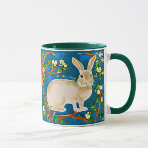 Taza Ramas de conejo y flores silvestres