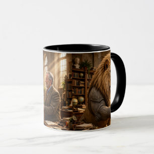 Taza Ramo de flores de león rinoceronte