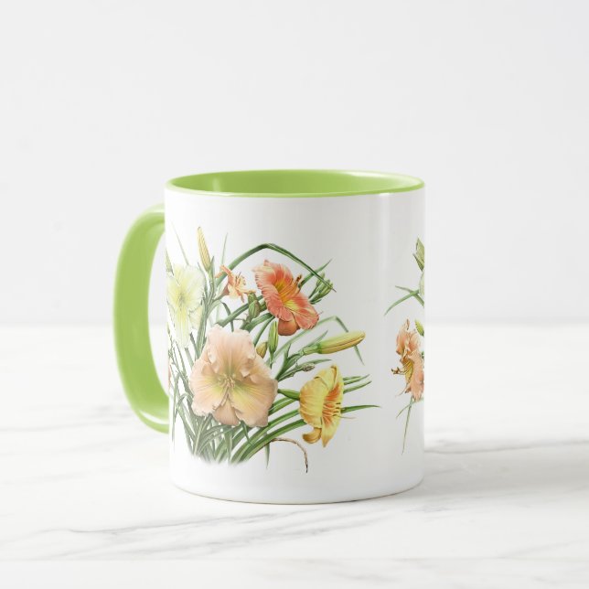Taza Ramo de Hemerocallis (Anverso izquierdo)