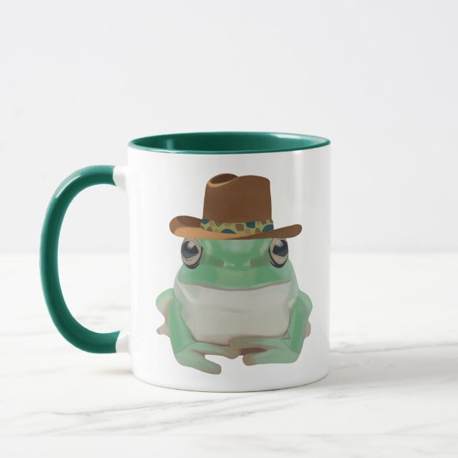 Taza Rana Cuta Con Gorra Vaquero (Izquierda)
