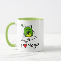 Rana de árbol lindo yoga pose Mug
