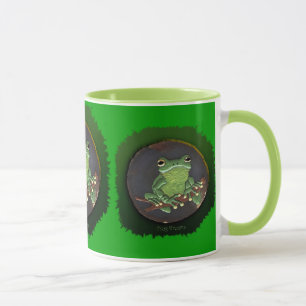 Taza Rana de árbol verde dulce Regalo para los amantes 