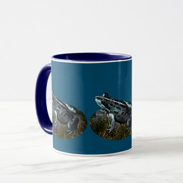 Taza Rana de hierba pintada, tazón de café (Anverso izquierdo)