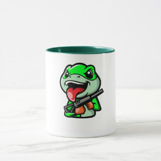 Taza Rana maliciosa con café Personalizado de armas