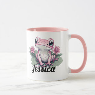 Taza Rana rosada personalizado Mug