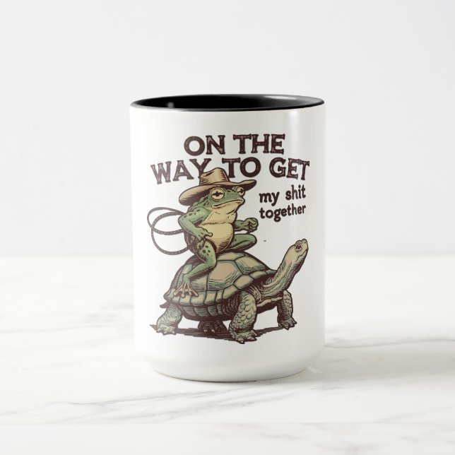 Taza Rana vaquera divertida (Centro)