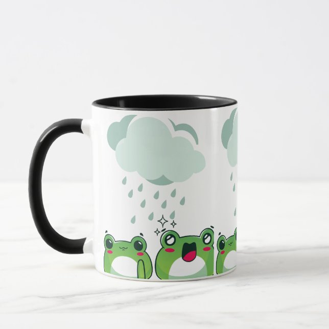 Taza ranas en la inundación (Izquierda)