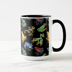Taza Ranas en negro