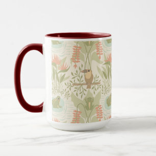 Taza Ranas y pájaros suaves de la selva