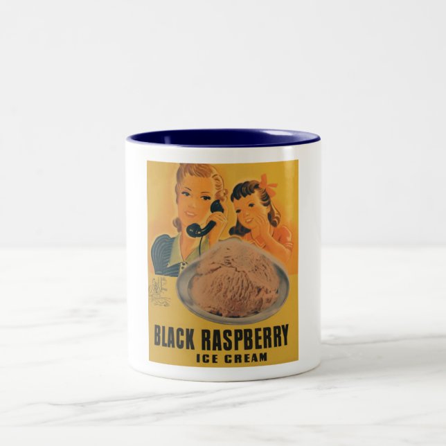 taza rasberry negra del anuncio del helado (Centro)