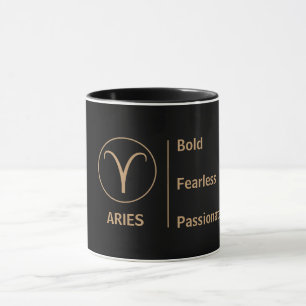 Taza Rasgo de Aries Valiente Apasionado Audaz