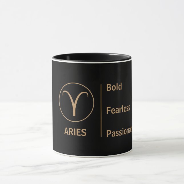 Taza Rasgo de Aries Valiente Apasionado Audaz (Centro)