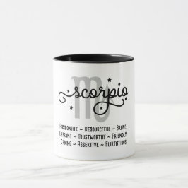 Taza Rasgos de Escorpio Zodiaco