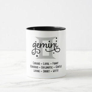 Taza Rasgos de Gemini Zodiac