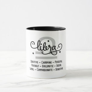 Taza Rasgos de Libra Zodiac
