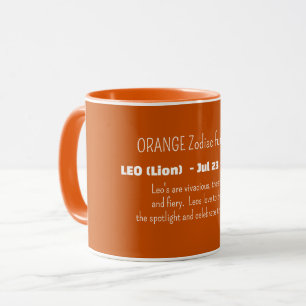 Taza Rasgos de personalidad del signo zodiacal LEO