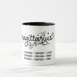 Taza Rasgos Sagittarius Zodiac