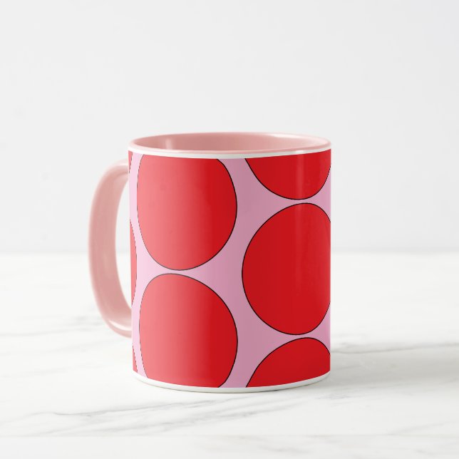 TAZA "RASPBERRY-CREME" POP-ART 11 OZ. CAFETERA (Anverso izquierdo)