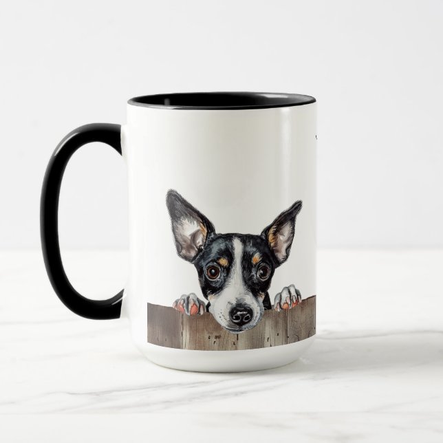 Taza Rat Terrier Dog Mug (Izquierda)