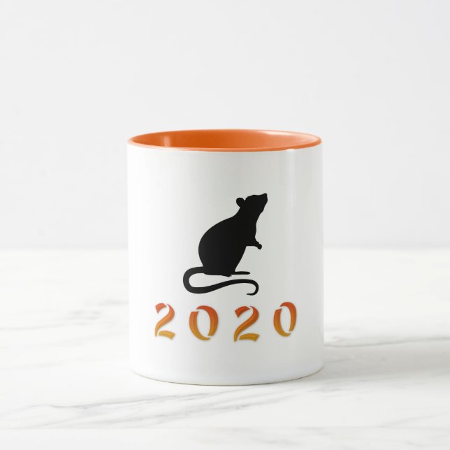 Taza Rata de Año Nuevo Chino 2020 (Centro)