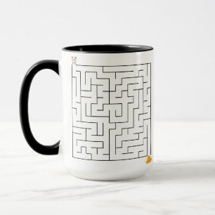 Taza Rata del ratón Cheese Maze Adventure Puzzle laberi