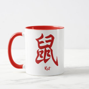 Taza Rata del Zodiaco Chino