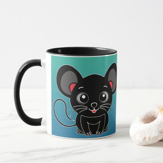 Taza Ratón Adorable (Con donut)