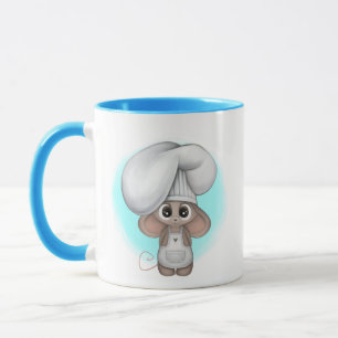 Taza ratón de chef lindo añade monograma