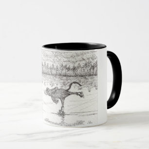 Taza Ratón del navidad del patinaje de hielo,