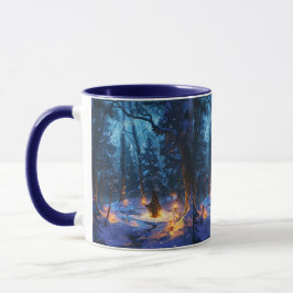 Taza Rauhnächte Ritual im Winterwald Sternenhimmel