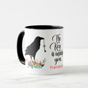 Taza Raven Inspirador - Tótem de animales espirituales