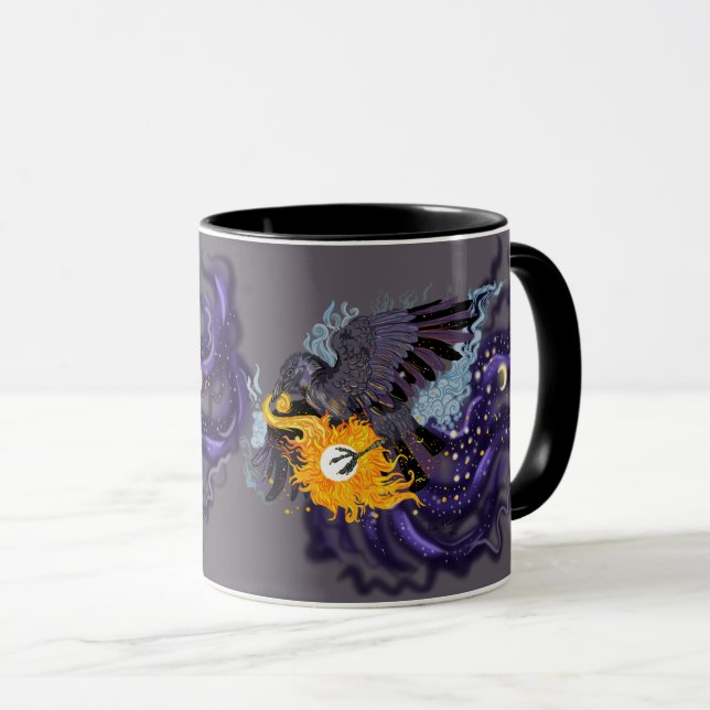 Taza Raven Sky Folklore (Anverso derecho)