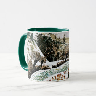 Taza Ravilious - Nieve de Año Nuevo, arte fino