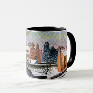Taza Ravilious - Vicarage en invierno, arte fino Mug