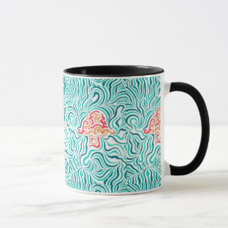 Taza Raya y seta verdes de la cebra