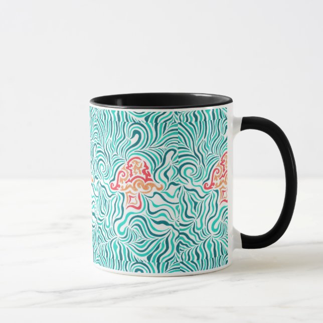 Taza Raya y seta verdes de la cebra (Derecha)