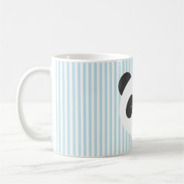 Taza rayada de la panda