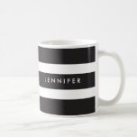Taza rayada negra y blanca de encargo<br><div class="desc">.</div>