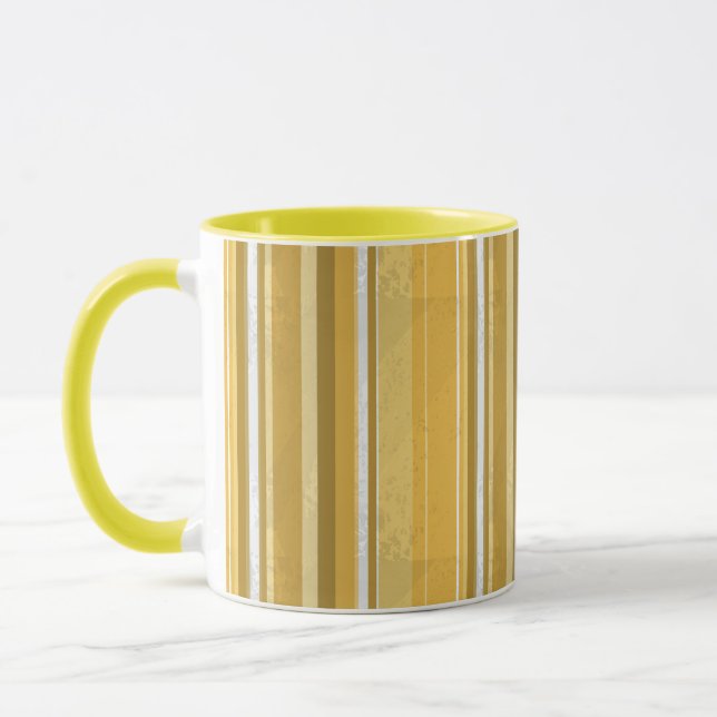 Taza Rayas Amarillo (Izquierda)