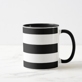 Taza Rayas blancos y negros