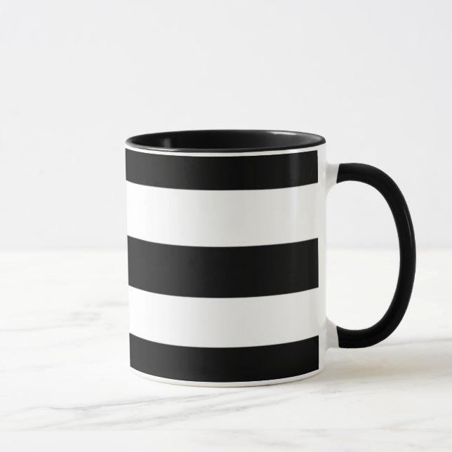 Taza Rayas blancos y negros (Derecha)