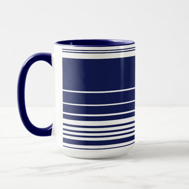 Taza Rayas complejas - Azul (Izquierda)