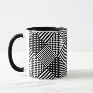 Taza Rayas Cuadros Harlequín Lunares Diseño Mixto