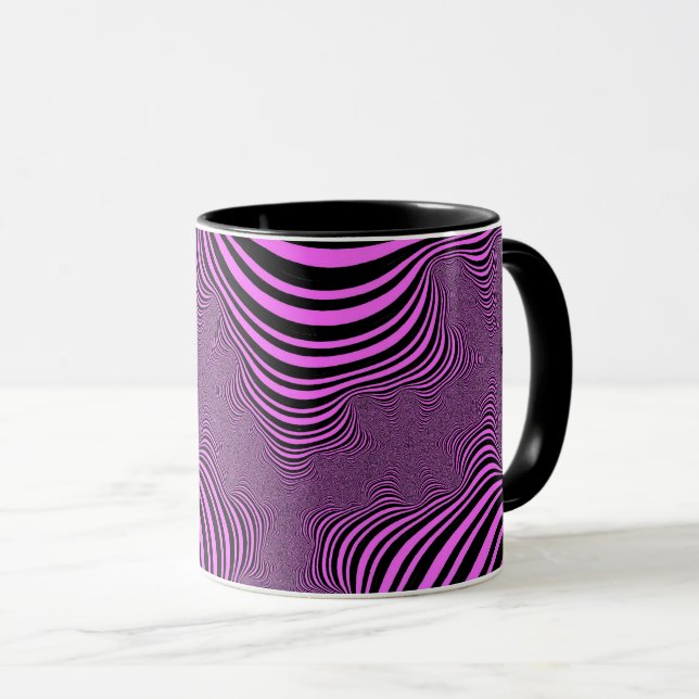 Taza Rayas de cebra rosa (Anverso derecho)