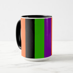 Taza Rayas de Halloween en colores clásicos