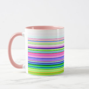 Taza Rayas de neón coloridas calientes