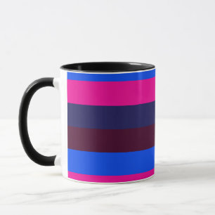 Taza Rayas de neón de medianoche